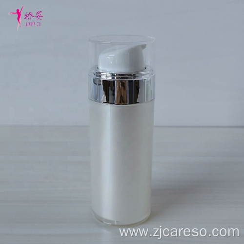 Round Shape Acrylic Airless Pump Bottle Vacuum Bottle